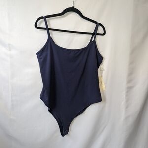 NWT Forever 21+ Women's Navy Tank Top Bodysuit, size 0X